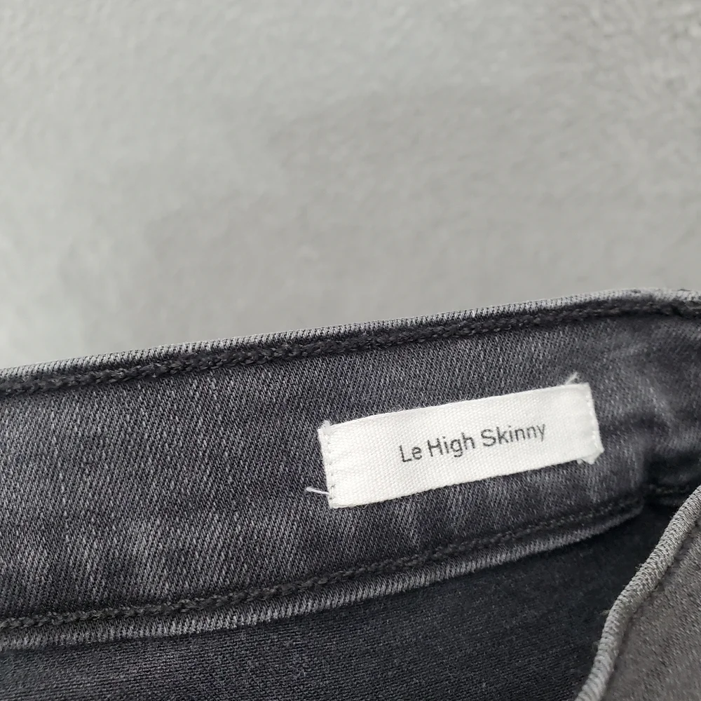 Frame Denim Le High Skinny Jeans Stone Coated Womens Size 25